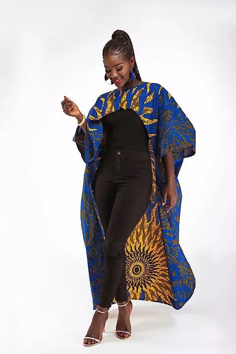 Latest Ankara Styles Your Tailor Hasn't Shown You Yet – Svelte Magazine Ankara Kimono Style, Kimono Styles, Ankara Kimono, African Print Dress Ankara, African Accessories, Latest Ankara, Latest Ankara Styles, African Fashion Traditional, African Inspired Fashion