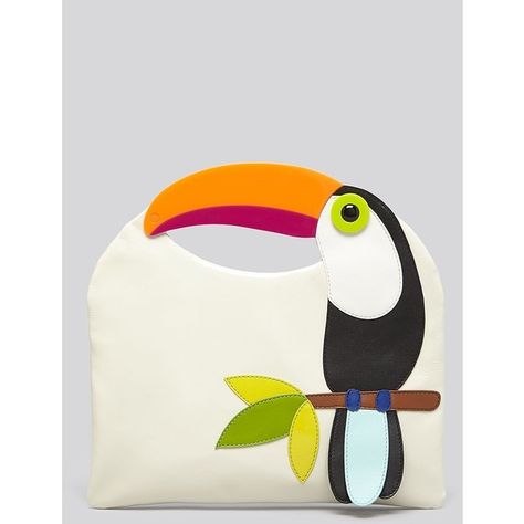 kate spade new york Clutch - Fine Feathers Tansi Parrot Funny Purses, Kate Spade Clutch, Kate Spade Satchel, Leather Bag Pattern, Unique Handbags, For The Birds, Diy Bags Patterns, Animal Bag, Unique Purses