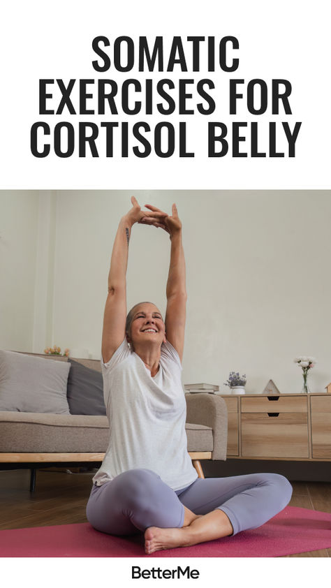 Have you ever noticed that no matter how much you exercise or how carefully you eat, there’s still some stubborn belly fat that just won’t budge? This could be what’s known as a cortisol belly, a common issue that is linked to high levels of the stress hormone cortisol. But don’t worry – there’s hope! Somatic exercises for cortisol belly, which focus on the mind-body connection, can help you with this!  Click on the link and read the whole article!  #BetterMeSomaticExercises  #SomaticExercises Cortisol Belly Workout, Somatic Yoga For Cortisol Belly, Somatic Workout Challenge, Somatic Exercises For Belly, Somatic Yoga For Cortisol, Somatic Exercises To Reduce Cortisol, Exercise For Constipation, Somatic Workout, Somatic Exercise