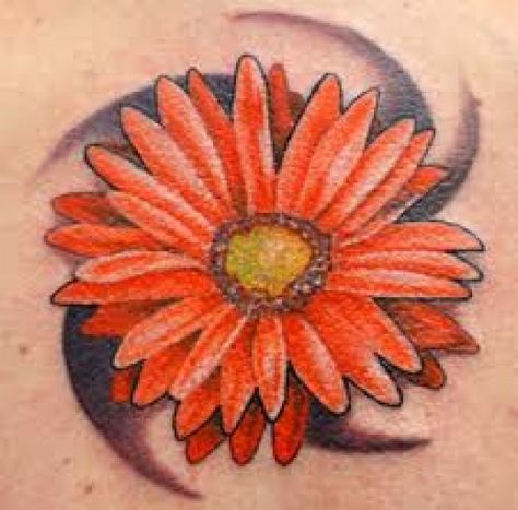 Gerber Daisy Tattoo, Gerbera Daisy Tattoo, Daisy Tattoo Meaning, Daisy Tattoos, Daisy Tattoo Designs, Daisy Flower Tattoos, Cheetah Spots, Flower Tattoo Meanings, Gerber Daisy