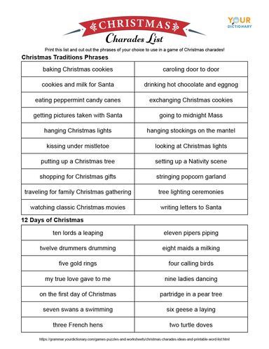 Charades For Adults, Charades Word List, Christmas Songs List, Charades Ideas, Charades Words, Christmas Word Scramble, Christmas Charades, Popular Christmas Songs, Words List