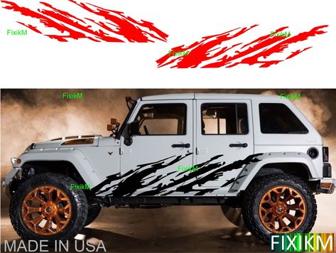 Excited to share the latest addition to my #etsy shop: Large MUD SPLASH side graphics vinyl decal stickers UNIVERSAL size fit Jeep, any trucks, suv, car, trailer, rv, camper on doors, rear bed https://etsy.me/3eKEEUw #offroaddecals #4x4decals #suvdecals #truckdecals #m Truck Graphics, American Flag Decal, Jeep Decals, American Flag Sticker, Sports Decals, Jeep Wrangler Accessories, Wrangler Accessories, Van Car, Truck Decals