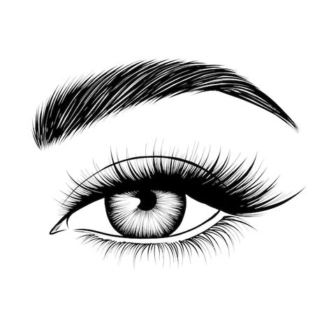 Types Of Eyelash Extensions, Best Eyelash Glue, Eyelash Logo, How To Draw Eyebrows, Lashes Logo, Face Illustration, Face Chart, Eyelash Sets, Female Eyes