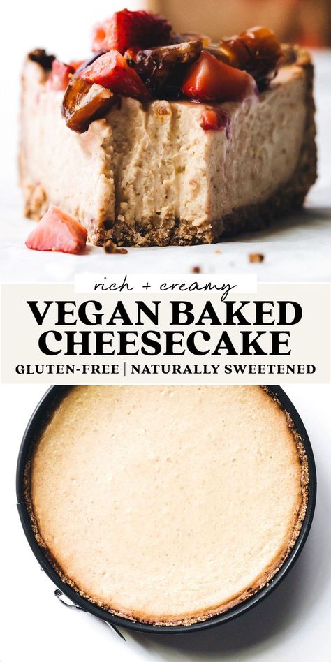 Gluten Free Birthday Cake, Egg Free Baking, Dairy Free Cheesecake, Gluten Free Graham Crackers, Coconut Baking, Cheesecake Vegan, Baked Cheesecake, Vegan Party Food, Vegan Baked