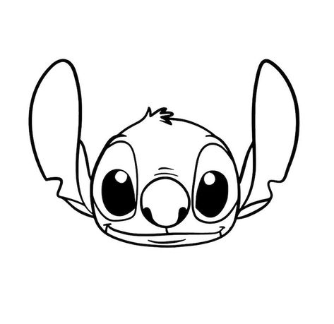 Stitch Clipart Black And White, How To Draw Stitch And Angel, Easy To Draw Stitch, Person Flipping Off Drawing, Drawing Ideas Easy Stitch, Stitch Pumpkin Carving Template, Disney Wood Burning, Simple Disney Drawings, Simple Stitch Drawing