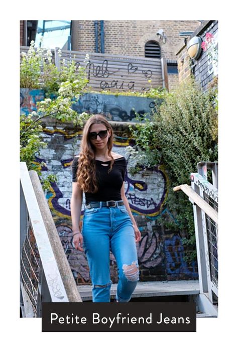 Petite boyfriend jeans are a comfortable, casual style that anyone can wear. Shop the stores here, all of which offer boyfriend jeans for petites. Petite Boyfriend Jeans, Baggy Style, She Is Fierce, Boyfriend Style, Brand Store, Petite Jeans, Petite Women, Fashion Website, Petite Outfits