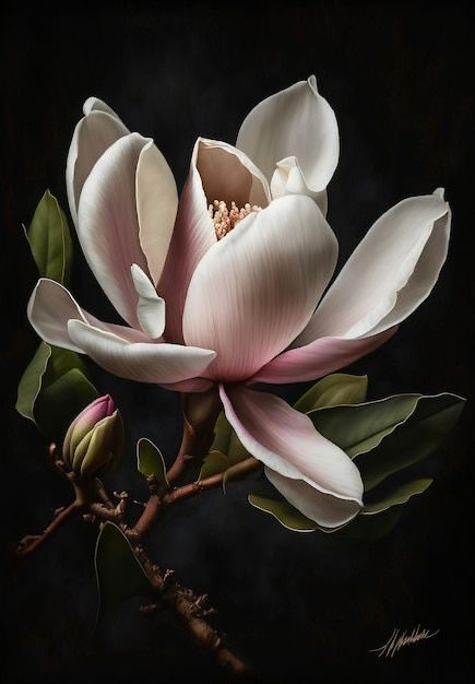 Flowers Reference Photo, Most Beautiful Flowers Photography, Photography Of Flowers, Magnolia Photo, Floral Photography Art, Magnolia Painting, Magnolia Art, Magnolia Photography, Photos Of Flowers