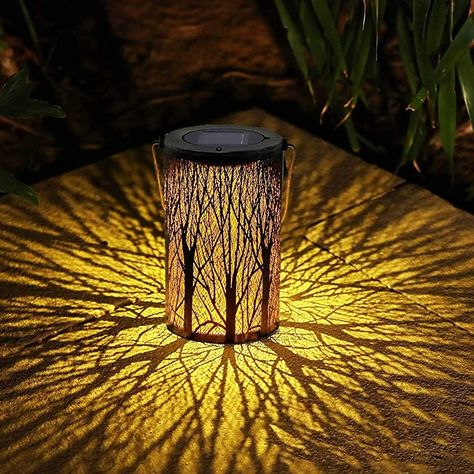 Cool lighting Lights For Balcony, Tree Fence, Solar Lanterns Outdoor, Tree Garden, Led Tree, Garden Lanterns, Solar Lanterns, Deck Lighting, Solar Lamp