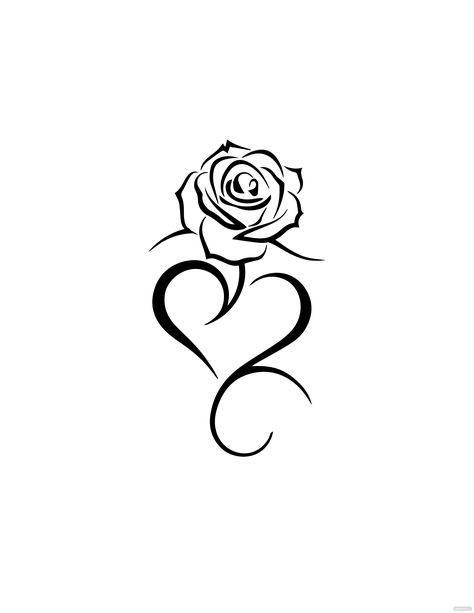 Free Gangster Drawing Of Hearts And Roses Gangster Drawings Easy, Rose Heart Tattoo, Gangster Drawings, Tiny Wrist Tattoos, Rose Tattoos For Women, Self Love Tattoo, Tasteful Tattoos, Mother Tattoos, Infinity Tattoos