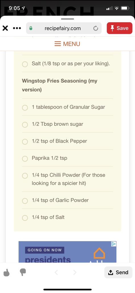 Wing Stop Fries Seasoning Recipe, Wing Stop Voodoo Fries Recipe, Wingstop Fries Seasoning Recipe, Copycat Wingstop Fries, Wingstop Voodoo Fries Recipe, Wing Stop Fry Seasoning, Wing Stop Fries Seasoning, Frie Seasoning, Wingstop Fry Seasoning Recipe