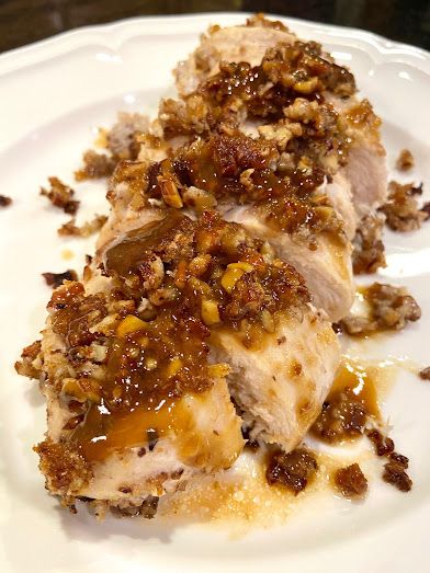 Bourbon Pecan Chicken Copycat Bourbon Chicken, One Skillet Bourbon Chicken, Pecan Encrusted Chicken Breast, Bourbon Pecan Chicken, The Recipe Critic Bourbon Chicken, Boneless Skinless Chicken Recipes, Bourbon Pecans, Denny's Bourbon Chicken Skillet Recipe, Pecan Chicken