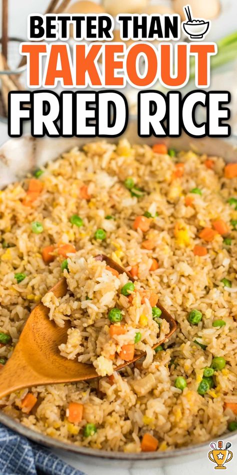 Enjoy our Better Than Takeout Chinese Fried Rice recipe — quick, delicious, and perfect for any meal. Easy to make and always satisfying! Better Than Boullion Recipe, Vegetable Fried Rice Recipe Chinese Food, Better Than Takeout Chicken Fried Rice, Fries Rice Recipe Chinese, Chinese Fry Rice Recipe, Ham Fried Rice Recipe Chinese Food, Best Fried Rice Recipe Chinese Food, Rice Lunch Recipes, Chinese Rice Recipe Easy