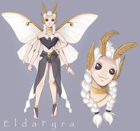 Pixie Concept Art, Animals Hybrid, Fairy Concept Art, Moth Faerie, Moth People, Marvel Rpg, Cute Moth, Fairy Friends, Dnd Art