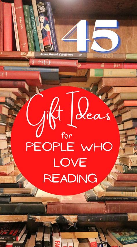 45 of the best gift ideas for readers and people who love books. Library Gift Ideas, Gift Baskets For Readers, Gift For Bookworm, Gift Basket For Readers, Reading Gift Basket Ideas, Book Basket Gift Ideas, Book Gift Basket Ideas, Book Basket Ideas, Readers Gift Basket