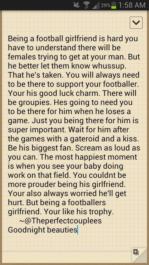 Football girlfriend :) Football Paragraphs For Boyfriend, Football Girlfriend Quotes, Paragraphs For Your Boyfriend Before A Football Game, Goodluck Message For Him Football, First Football Game Gift For Boyfriend, Game Day Paragraph For Boyfriend, Game Day Paragraph For Boyfriend Football, Paragraph Quotes, High School Senior Quotes