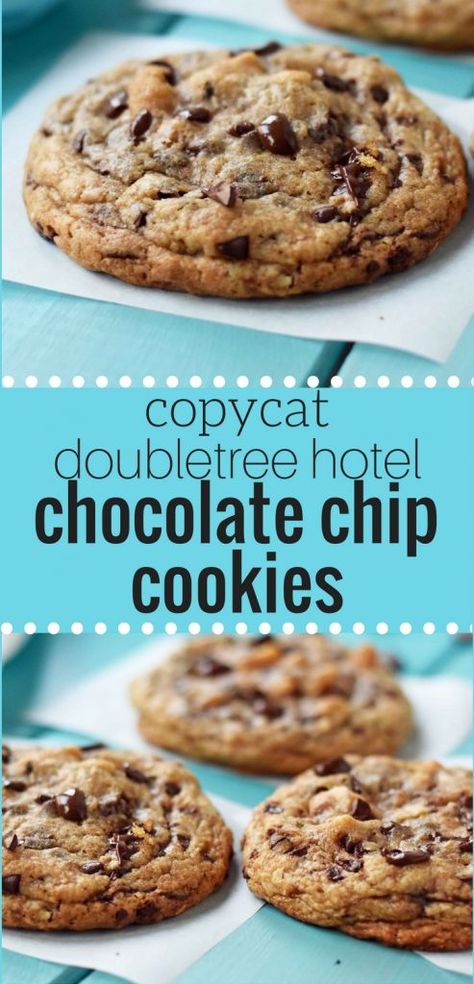 Copycat Doubletree Hotel Chocolate Chip Cookies – Modern Honey Hotel Chocolate Chip Cookies, Copycat Desserts, Doubletree Cookie Recipe, Cook Desserts, The Perfect Chocolate Chip Cookie, Hotel Chocolate, Recipes Copycat, Modern Honey, Dessert Board