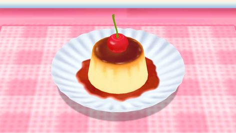 Kitchen Princess, Cooking Mama, Game Food, Cute Desserts, Food Drawing, Food Illustrations, Pretty Food, Flan, Cute Food