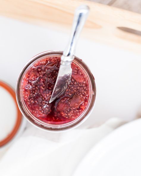 Tart Cherry Chai Chia Jam | A Couple Cooks Tart Cherry Jam, Cherry Juice Benefits, Cherry Jam Recipes, Easy Strawberry Jam, Chai Spices, A Couple Cooks, Cherry Jam, Chia Jam, Plum Jam