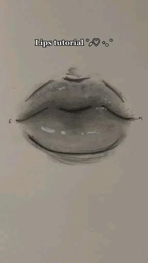 Lips Drawing Tutorial, Lip Drawing, Body Drawing Tutorial, Cool Pencil Drawings, Lips Drawing, Art Tools Drawing, Sketches Tutorial, Kraf Diy, Easy Doodles Drawings