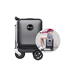 Check this out! Suitcase Scooter, Scooter Suitcase, Luggage Scooter, Black Luggage, Digital Lock, Suitcase Cover, Travel Finds, Phone Charger, Luggage Accessories