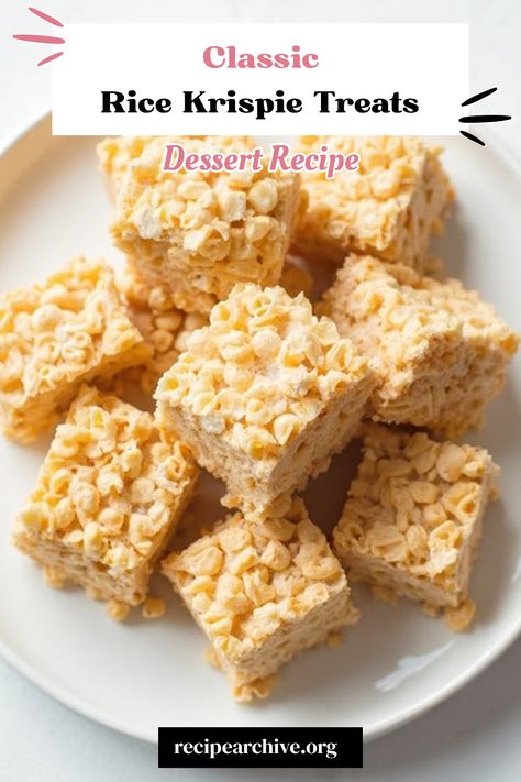 Classic Rice Krispie Treats Rice Krispie Treats Recipe Easy, Traditional Rice Krispie Treats, Buttery Rice Crispy Treats, Classic Rice Krispie Treats, Original Rice Krispie Treats, Recipe For Rice Krispie Treats, Home Made Rice Crispy Treats Recipe, Classic Rice Crispy Treats Recipe, Rice Crispy Treats Recipe Original