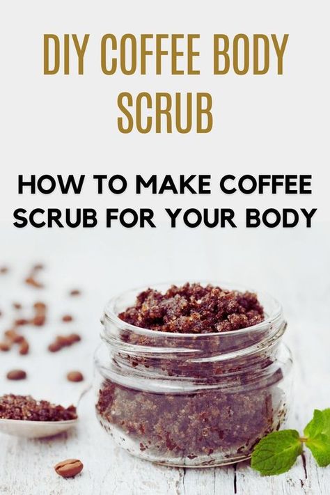 Coffee Ground Scrub, Coffee Scrub Recipe, Scrub Recipe Diy, Coffee Scrub Diy, Coffee Rub, Natural Skin Care Remedies, Coffee Body Scrub, Uses For Coffee Grounds, Make Coffee