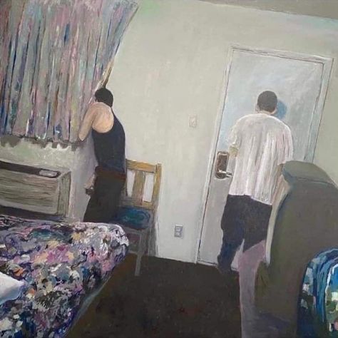 “Tweakers in the Motel 6” the art and the inspiration. Jordan Sullivan, Chris Baker, Motel 6, Top Memes, Realism Art, Games For Girls, Aesthetic Vintage, Women In History, Realism