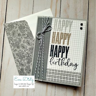 Stampin' with Eva Masculine Cards Handmade, Guys Birthday, Cards For Men, Stampin Up Birthday Cards, Masculine Birthday Cards, Bday Cards, Boy Cards, Card Techniques, Guy Friends