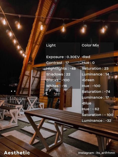 Adobe Lightroom Presets Aesthetic, Aesthetic Caffe, Editing Settings, Vn Editing, Lightroom Effects, Editing Filters, Editing Presets, Instagram Photoshop, Colour Grading