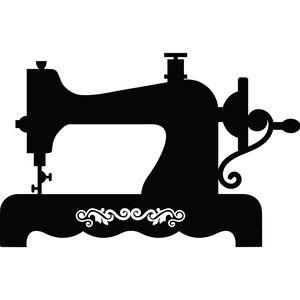 Singer Sewing Clipart Image Sewing Machine Drawing, Sewing Clipart, Silhouette Cameo 4, Sewing Logo, Removable Vinyl Wall Decals, Sewing Room Decor, Old Sewing Machines, Vintage Sewing Machine, Vintage Sewing Machines