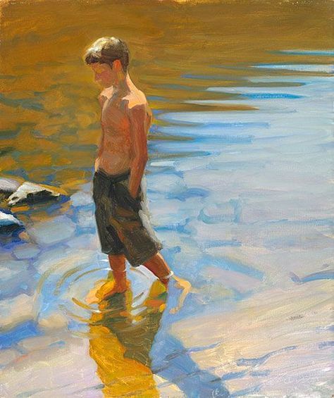 Jeffrey T Larson, Fine Artist, Ap Art, River Walk, Figure Painting, Figurative Art, Pretty Art, Portrait Art, A Boy