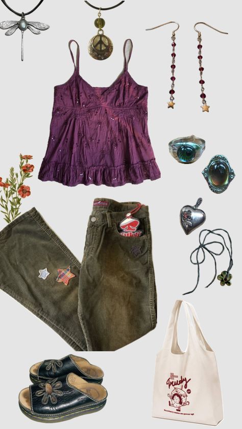 Hippie Outfits Aesthetic, Hippie Outfit Inspo, Vintage Hippie, Swaggy Outfits, Hippie Outfits, Mode Vintage, Lookbook Outfits, Dream Clothes, Hippie Style