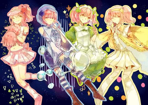 magical-girl-fanart: Shugo Chara Amulets “ 果酱酱 ” Chara Fanart, Shugo Chara, Amulets, Hair, Anime, Pink, Clothes