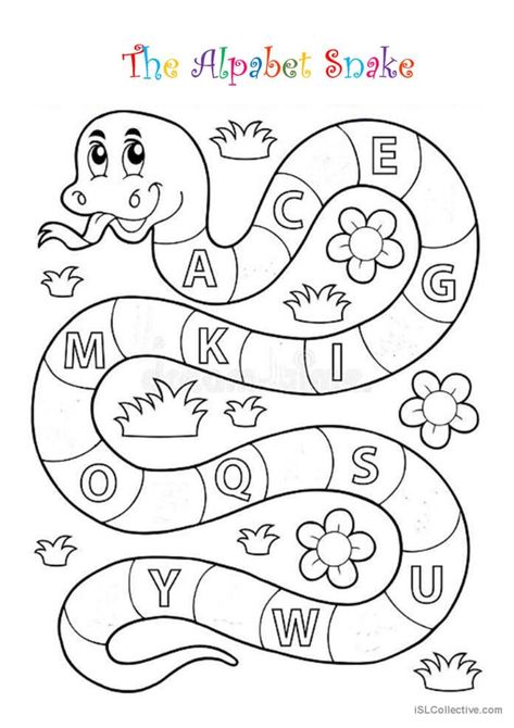 Snake – Tracing Alphabet (upper Case Letters) Eb9 Preschool Tracing F59 Alphabet Learning Activities, Activities For Classroom, Kindergarten Math Worksheets Addition, Tracing Alphabet, Letter Worksheets For Preschool, Animal Activities For Kids, Upper Case Letters, Creative Teaching Press, Kindergarten Skills