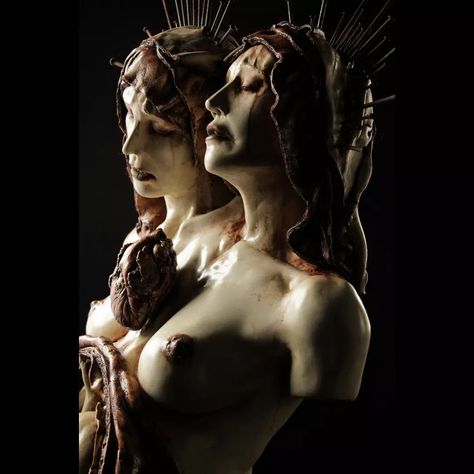 Emil Melmoth Artworks, Emil Melmoth Sculpture, Babylon Tower, Emil Melmoth, Tower Of Babylon, Nicola Samori, Dark Surrealism, Mother May I, Newly Pregnant