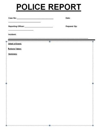 Police Report Template - Sample police report template - The police report template includes several points to be included in its framework. The date, time, and other details are what must be mainly there. Check more at https://mytemplates-online.com/police-report-template Police Report Template, Police Report, Report Template, Bank Card, Projects To Try, Lab, Quick Saves