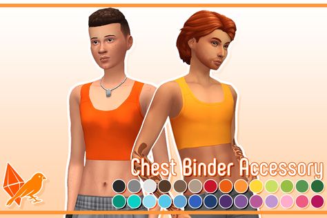 sparrow's cc (Posts tagged ts4cc) Sims 4 Cc Chest Binder, Sims 4 Binder Cc, Binder Sims 4 Cc, Trans Sims 4 Cc, Binder Ftm, Sims Tops, Ts4mm Cc, Chest Binder, Sims Accessories