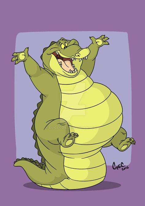 Fat Character, Alligators Art, Male Cartoon Characters, Cartoon Drawings Disney, Cute Cartoon Animals, The Princess And The Frog, Disney Drawings, Cartoon Animals, Cartoon Drawings