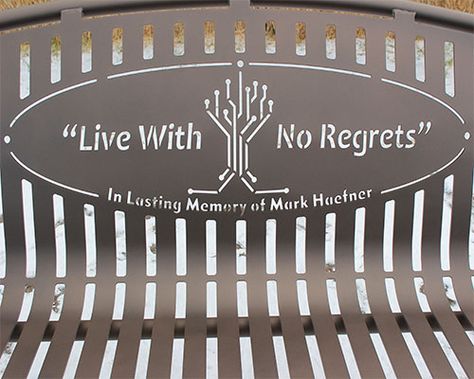 Memorial Bench Ideas, Memorial Benches, Bench Ideas, Custom Benches, Outdoor Picnic Tables, Memorial Garden, Garden Bench, Celebration Of Life, Shopping Cart