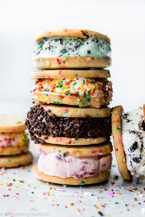 Cookies And Ice Cream, Cookie Ice Cream Sandwiches, Organic Ice Cream, Rainbow Cookie, Ice Cream Sandwiches Recipe, Cookie Ice Cream, Cookie Sandwich, Make Chocolate Chip Cookies, Cookie Sandwiches