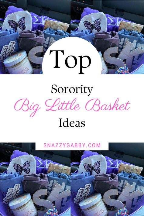 I just found the best non-basic sorority big little basket gifts for spoils!!

#blog #school #college #university #backtoschool #sorority #fraternity #greeklife #panhellenic #rush #recruitment #spoils #bigandlittle #biglittlereveal #sororitylittle #sororityspoils #revealthemes #biglittlebasket Rush Baskets, Big/little Baskets, Little Gifts Sorority, Big Little Basket, Basket Gifts, Sorority Big Little, Big Little Reveal, Sorority Gifts, College University