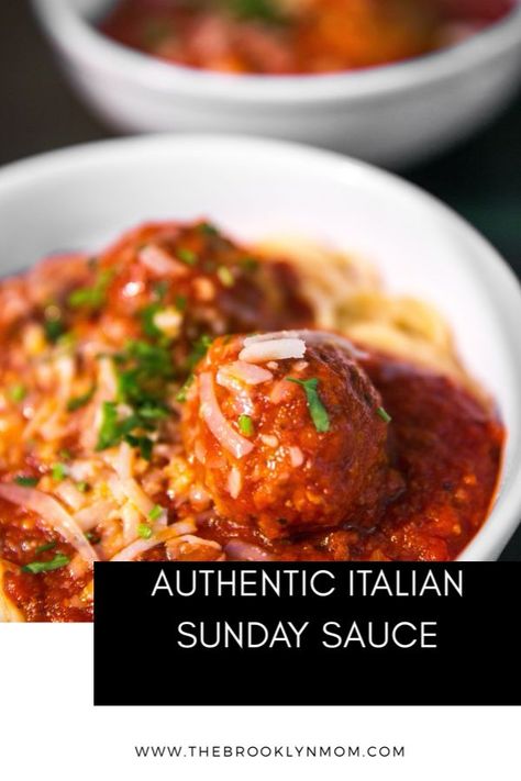 The Only Italian Sunday Sauce Recipe You will ever Need!  #SundaySauce #ItalianSundaySauce #AuthenticItalianRecipe #Meatballs #ItalianCooking #FamilyDinners #SundaySauce #ItalianSundaySauce #FamilyMeals Italian Sunday Sauce, Sunday Sauce Recipe, Keto Cleanse, Italian Sauce Recipes, Italian Spaghetti Sauce, Italian Gravy, Sauce Ideas, Italian Dinners, Sunday Gravy