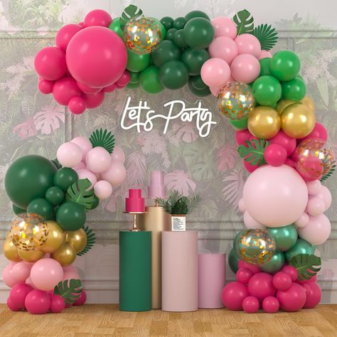 PRICES MAY VARY. Vibrant and Colorful Design: Transform any event into a tropical paradise with our Tropical Flamingo Balloon Arch. Ideal for Hawaiian party decorations, this stunning arch will enhance your celebration, creating an inviting atmosphere that is sure to impress your guests and make your special occasion memorable. Versatile for Various Occasions: Our Tropical Flamingo Balloon Arch Kit is designed for versatility, making it ideal for a variety of occasions. Whether you’re hosting a Tropical Birthday Party Ideas For Kids, Flamingo Balloon Arch, Flamingo Themed Party Decoration, Hawaii Decorations, Flamingo Party Decor, Flamingo Balloons, Tropical Theme Party, Butterfly Garland, Bachelor Party Decorations