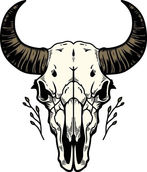 Buffalo Skull Drawing, American Bison Tattoo, Bison Skull Tattoo, Buffalo Skull Tattoo, Bull Skull Tattoo Design, Bull Skull Tattoo, Bison Tattoo, Bull Skull Tattoos, Wildlife Tattoo