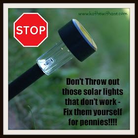 Solar Lights - DIY Quick Fix Cheap Solar Lights, Solar Lights Diy, Living Pool, Cheap Solar, Camping Ideas, New Energy, The Grass, Landscape Lighting, Outdoor Projects