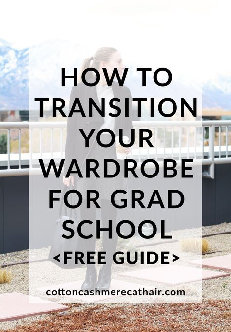 how to update your wardrobe for grad school | grad school style | what to wear in grad school | grad school fashion | graduate school outfit ideas | outfits for school | free guide | Cotton Cashmere Cat Hair Grad School Wardrobe, Grad School Fashion, Grad School Orientation Outfit, Grad School Outfit Summer, Grad School Aesthetic Outfit, Grad School Outfit Student Style, First Day Of Grad School Outfit, Graduate School Outfits, Grad Student Outfit