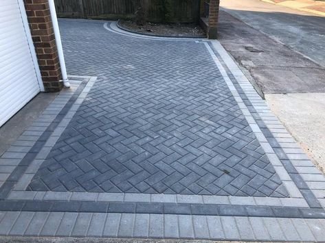 Block Paved Driveways Burnley or the wider Lancashire region Drive Way Paving Ideas, Drive Ways Ideas Driveways Front Yards, Drive Way Paving, Small Driveway Ideas, Pavement Ideas, Block Paving Driveway Ideas, Paved Driveways, Garden Paving Ideas, Grey Block Paving Driveways