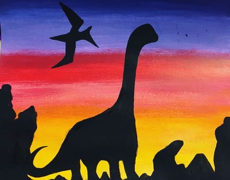 Easy Dinosaur Painting, Dinosaur Canvas Painting, Dinosaur Crafts Preschool, School Age Crafts, Dinosaur Classroom, Dinosaur Activities Preschool, Parking Spot Painting, Dinosaur Sketch, Wine And Canvas