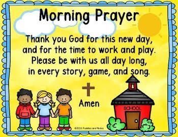 Preschool Prayers, Preschool Prayer, Homeschool Prayer, Morning Prayer For Kids, Morning Prayer For School, Classroom Prayer, Verses For Kids, Christian Preschool, Preschool Bible Lessons