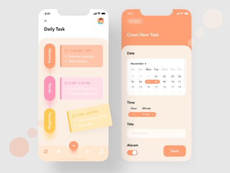 การออกแบบ Ui Ux, Application Ui Design, Desain Ux, Task Management App, To Do App, Event App, Ui Ux 디자인, Ux App Design, App Design Layout